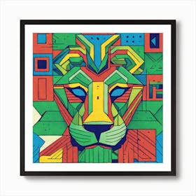 Lion Head Art Print