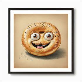 Bagel 7 Art Print