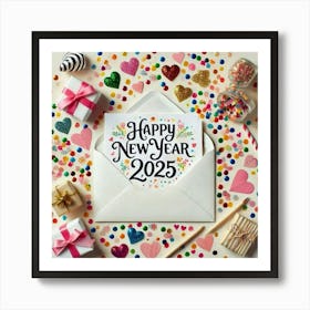 Happy New Year 2025 2 Art Print