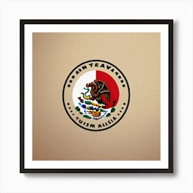 Mexican Flag 27 Art Print