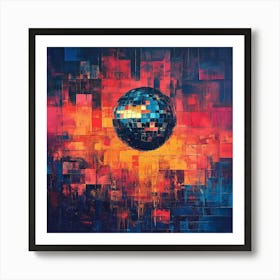 Disco Ball Canvas Print Art 10 Art Print