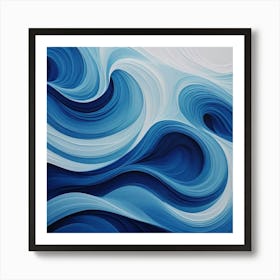 Abstract Wave Painting 9 Art Print