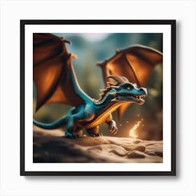 Dragon In The Forest Art Print