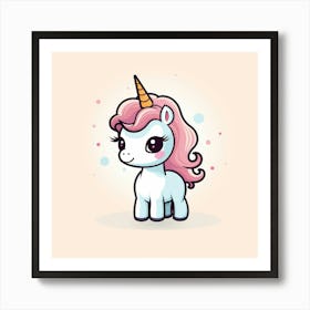 Cute Unicorn 240 Art Print