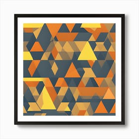 Abstract Triangles Art Print