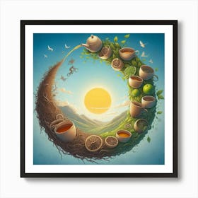 Tea Art 307 Art Print