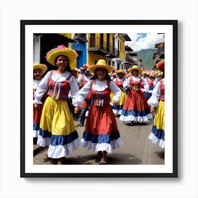 Ecuadorian Dancers 7 Art Print