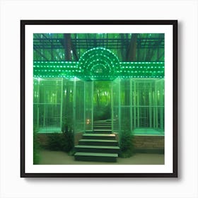 Green House Maze Art Print