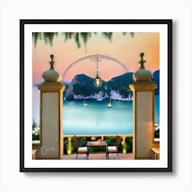 View From The Balcony Art Print