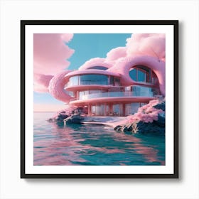 pink Home Art Print