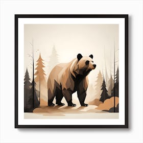 Bear In The Forest Art Print