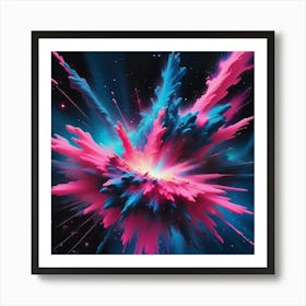 Explosion Of Color Art Print