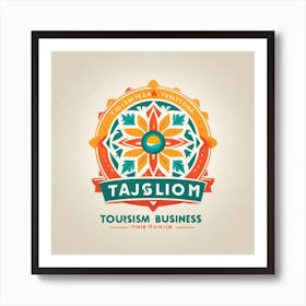 Logo For Tazilom Tourism Business Art Print