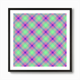 Plaid Fabric 182 Art Print