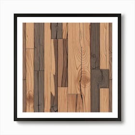 Wood Planks 45 Art Print
