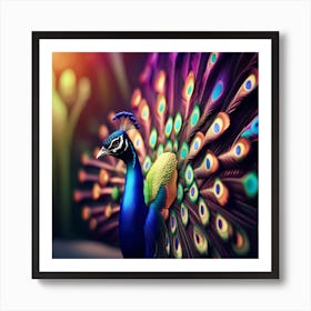 Peacock Art Print