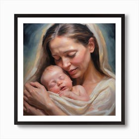 Mother and Baby Art Print