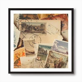 Postage Stamps 22 Art Print