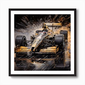 F1 Car Model Poster