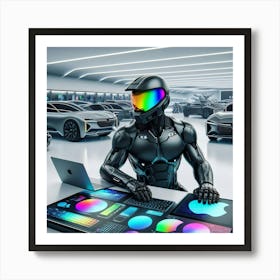 Futuristic Man 230 Art Print