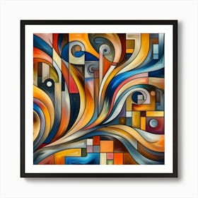 Abstract Painting-140624-2 Art Print