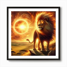 Lion In The Sky 5 Art Print