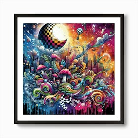 Psychedelic Art 38 Art Print