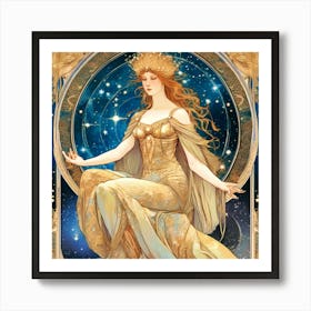 Golden Empress Art Print