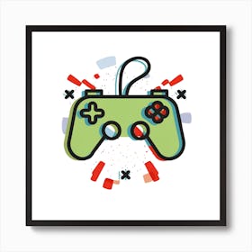 Video Game Controller 6 Art Print