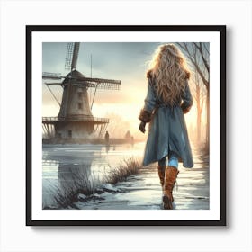 Windmill Art Print