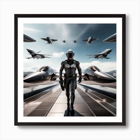 Man In A Space Suit 2 Art Print