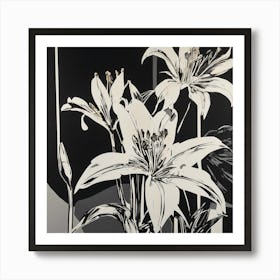 163605 Lunar Lilies, Serigraph On Fabric, Squeegee Techni Xl 1024 V1 0 1 Art Print