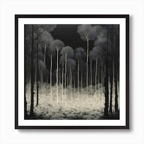 'The Forest At Night' Art Print