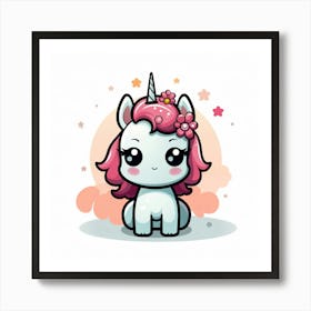 Cute Unicorn 269 Art Print