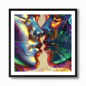 Rainbow Kisses Art Print