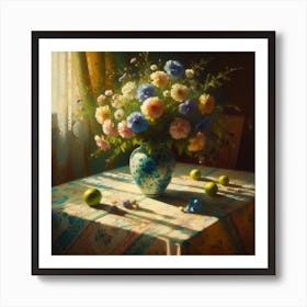 Flowers In A Vase 3 Art Print