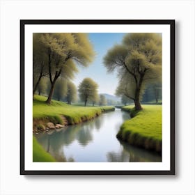 River In The Grass 36 Art Print