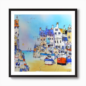 Harbourside Art Print