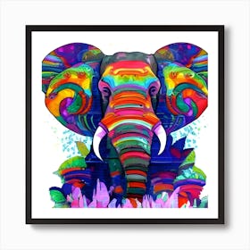 Elephant Painting Art Print