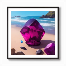 Dreamshaper V7 An Artistic Painting Of Spinel Stone With A Bea 0 (1) Art Print