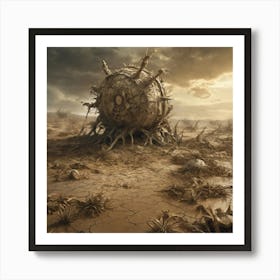 Ball In The Desert Art Print