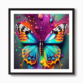 Colorful Butterfly Art Print