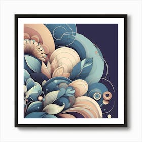 Abstract Floral Art Art Print