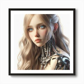 Robot Girl 24 Art Print