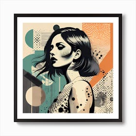 Abstract Girl Illustration Artwork Art Print