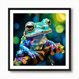 Colorful Tree Frog Art Print