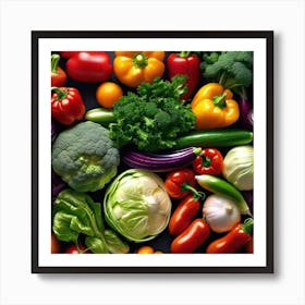 Colorful Vegetables 10 Art Print