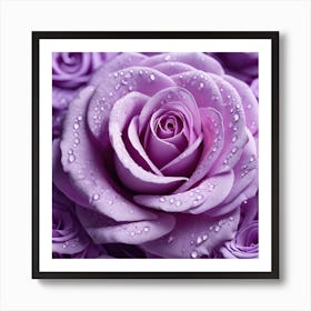 Purple Roses 26 Art Print