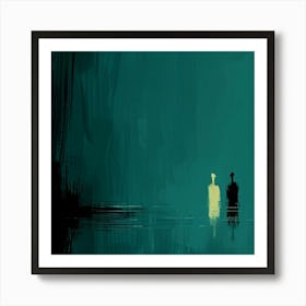 Two People In The Water Art Print