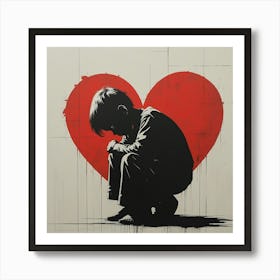 Banksy - Heart Art Print